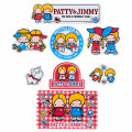 Japan Sanrio Original Sticker Set - Patty & Jimmy : Couple Lookbook Red Check - 2