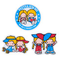 Japan Sanrio Original Sticker Set - Patty & Jimmy : Couple Lookbook Red Check - 4