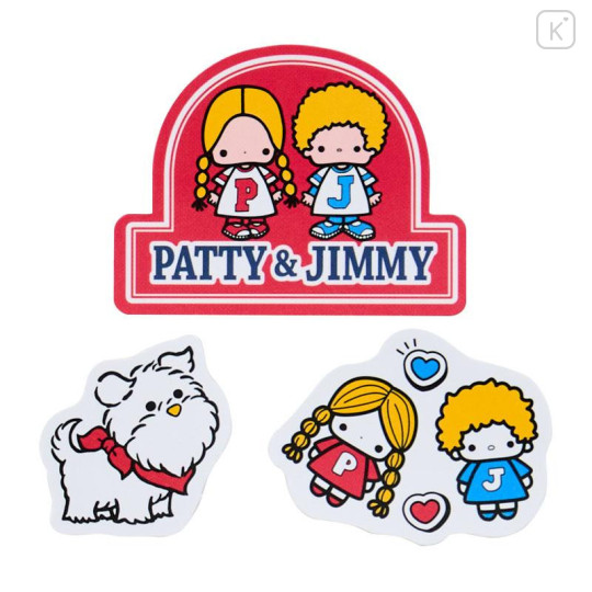 Japan Sanrio Original Sticker Set - Patty & Jimmy : Couple Lookbook Red Check - 5