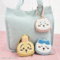 Japan Chiikawa Mini Face Pouch With Bag Charm - Chiikawa : Happy - 3