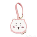 Japan Chiikawa Mini Face Pouch With Bag Charm - Chiikawa : Happy - 4