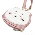 Japan Chiikawa Mini Face Pouch With Bag Charm - Chiikawa : Happy - 6