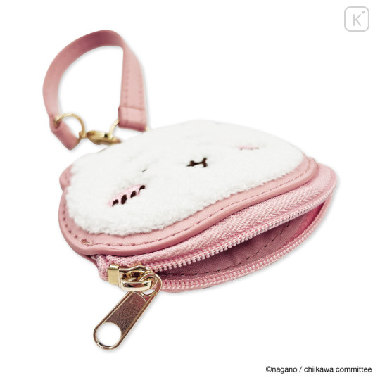 Japan Chiikawa Mini Face Pouch With Bag Charm - Chiikawa : Happy - 7