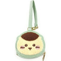 Japan Chiikawa Mini Face Pouch With Bag Charm - Kuri Manju : Happy - 1