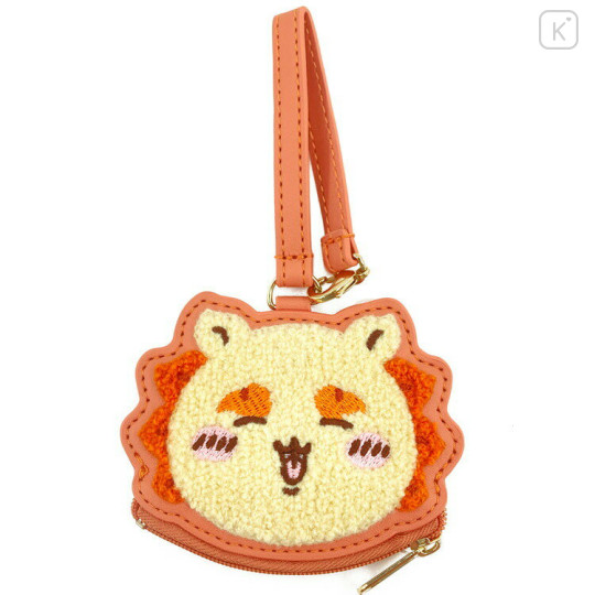 Japan Chiikawa Mini Face Pouch With Bag Charm - Shisa : Happy - 1