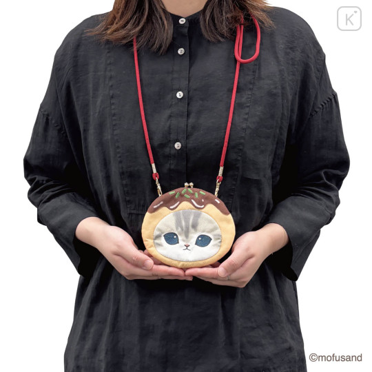 Japan Mofusand Mascot Clasp Pouch - Takoyaki Cat - 3