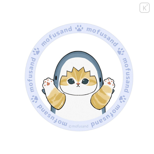 Japan Mofusand MagSafe Metal Sticker - Shark Cat Blue - 1