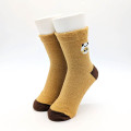 Japan Mofusand Fluffy Low Crew Socks - Panda Cat Embroidery Caramel - 2