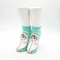 Japan Mofusand Ankle Socks - Seal Cat Turquoise - 2