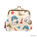 Japan Mofusand Gamaguchi Mascot Coin Case - Chirimen Mt. Fuji Cat - 4