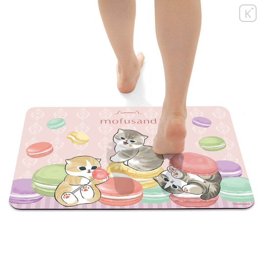 Japan Mofusand Water Absorption Quick Dry Bath Floor Mat - Macaron Cat - 3