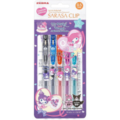 Japan Sanrio Sarasa Clip Gel Pen Set - My Melody 50th & Kuromi 20th Anniversary