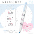Japan Sanrio Mildliner Double-Sided Highlighter Set - KMy Melody 50th & Kuromi 20th Anniversary - 3