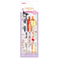 Japan Sanrio Sarasa Clip Gel Pen Set - Hanamaruobake & Kuromi & Pompompurin - 1