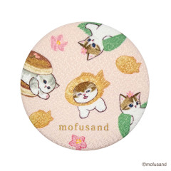 Japan Mofusand Can Mirror - Chirimen Japanese sweets