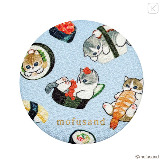 Japan Mofusand Can Mirror - Chirimen Sushi - 1