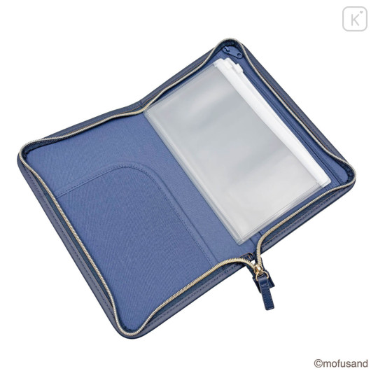 Japan Mofusand Passport Holder Multi Accessory Case - Chirimen Sushi - 4