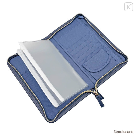 Japan Mofusand Passport Holder Multi Accessory Case - Chirimen Sushi - 6