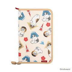 Japan Mofusand Passport Holder Multi Accessory Case - Chirimen Mt. Fuji