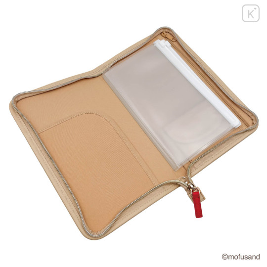 Japan Mofusand Passport Holder Multi Accessory Case - Chirimen Mt. Fuji - 4