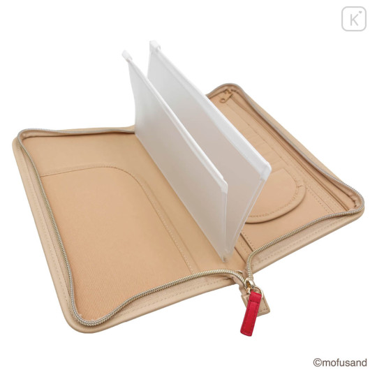 Japan Mofusand Passport Holder Multi Accessory Case - Chirimen Mt. Fuji - 5