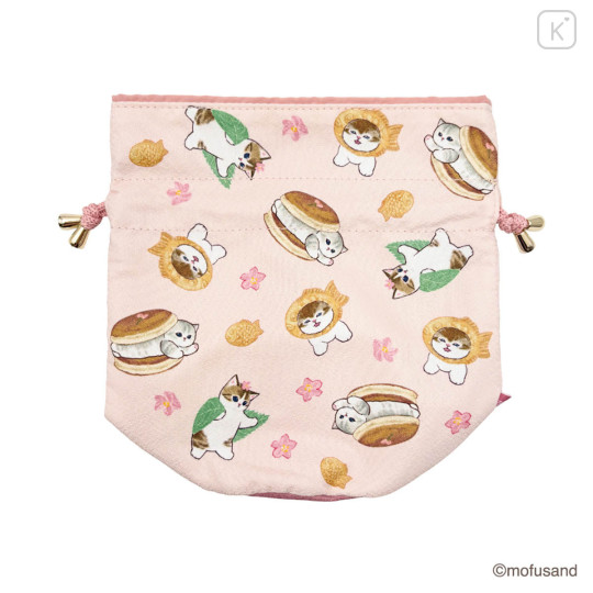 Japan Mofusand Drawstring Bag - Chirimen Japanese Sweets - 3