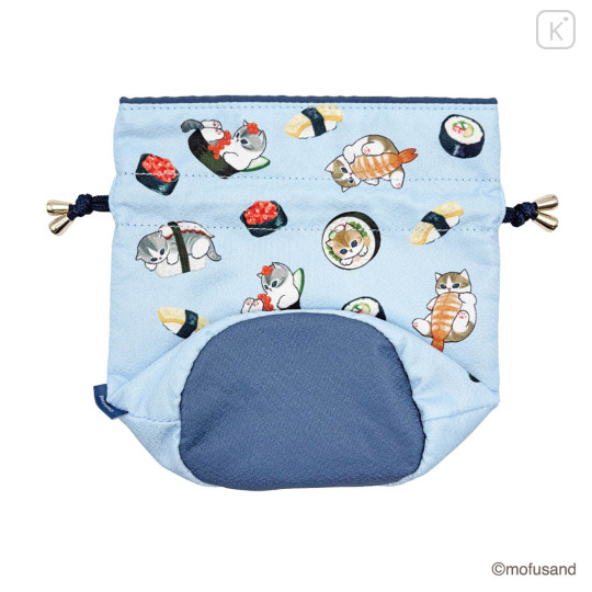 Japan Mofusand Drawstring Bag - Chirimen Sushi - 4