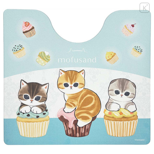 Japan Mofusand PVC Toilet Mat - Cupcake Cat - 1
