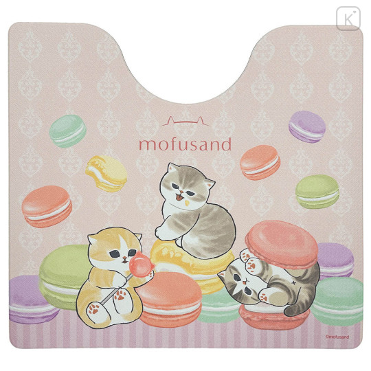 Japan Mofusand PVC Toilet Mat - Macaron Cat - 1