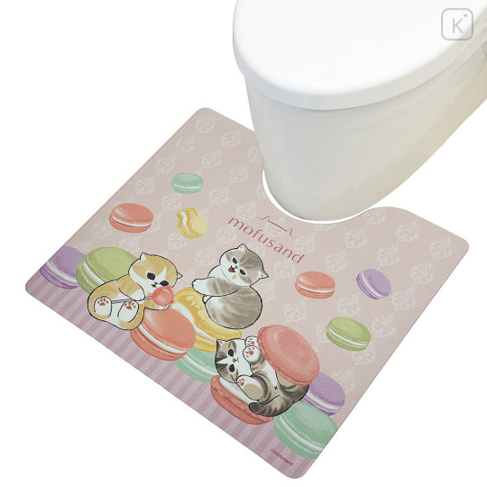 Japan Mofusand PVC Toilet Mat - Macaron Cat - 3
