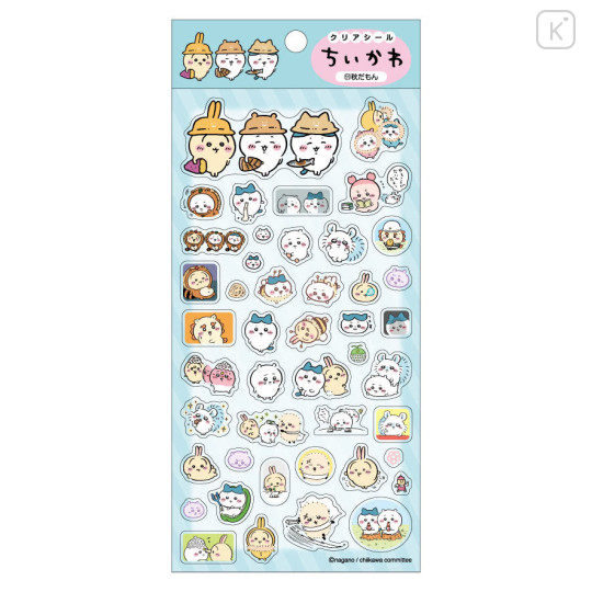 Japan Chiikawa Clear Sticker - Chiikawa : It's Autumn - 1