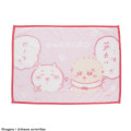 Japan Chiikawa Lap Blanket - Chiikawa & Rakko : Pink Flower Fortune Telling - 4