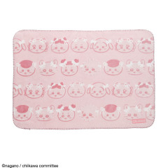 Japan Chiikawa Lap Blanket - Chiikawa : Opal-Processed Pink Ribbon
