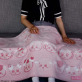 Japan Chiikawa Lap Blanket - Chiikawa : Opal-Processed Pink Ribbon - 2