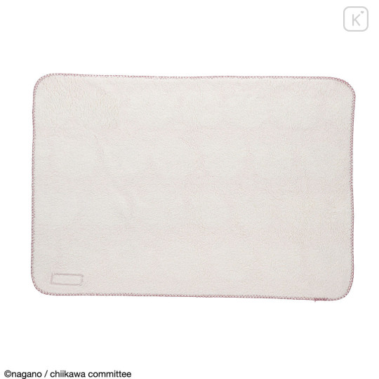 Japan Chiikawa Lap Blanket - Chiikawa : Opal-Processed Pink Ribbon - 4
