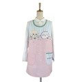 Japan Chiikawa Apron - Chiikawa & Rakko : Pink Flower Stripe - 1