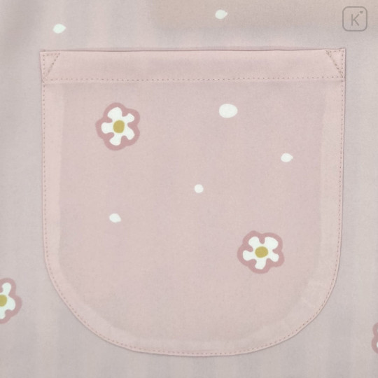 Japan Chiikawa Apron - Chiikawa & Rakko : Pink Flower Stripe - 5