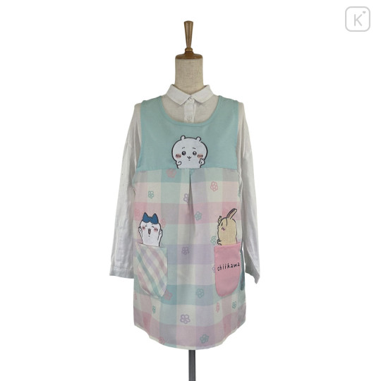 Japan Chiikawa Apron - Chiikawa & Hachiware & Usagi : Flower Mint - 1