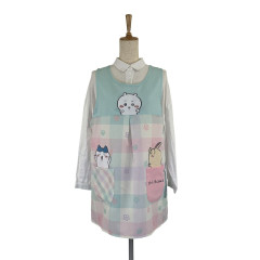 Japan Chiikawa Apron - Chiikawa & Hachiware & Usagi : Flower Mint