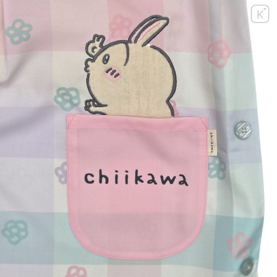 Japan Chiikawa Apron - Chiikawa & Hachiware & Usagi : Flower Mint - 5