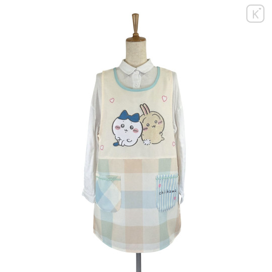Japan Chiikawa Apron - Hachiware & Usagi : Heart Check - 1