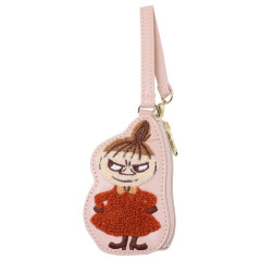 Japan Moomin Die-cut Mini Pouch with Bag Charm - Little My : Pink