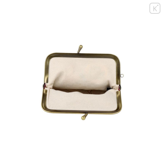 Japan Moomin Mini Gamaguchi Clasp Pouch - Little My : Red - 3