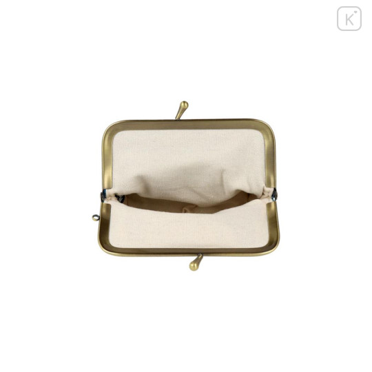 Japan Moomin Mini Gamaguchi Clasp Pouch - Moomintroll & Snufkin : Turquoise - 3