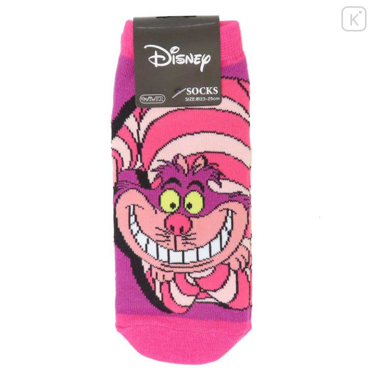 Japan Disney Socks - Cheshire Cat : Happy Pink - 1
