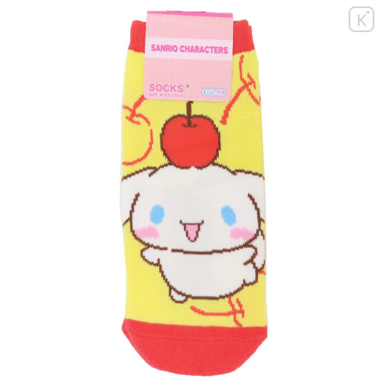 Japan Sanrio Socks - Cinnamoroll : Cherry Yellow - 1