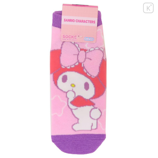 Japan Sanrio Socks - My Melody : Star Pink Purple - 1