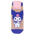 Japan Sanrio Socks - Kuromi : Smirk Purple - 1