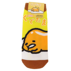 Japan Sanrio Socks - Gudetama : Yellow Brown