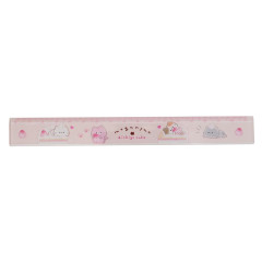 Japan Mogunyan Slim Ruler 17cm - Strawberry Cake Cat